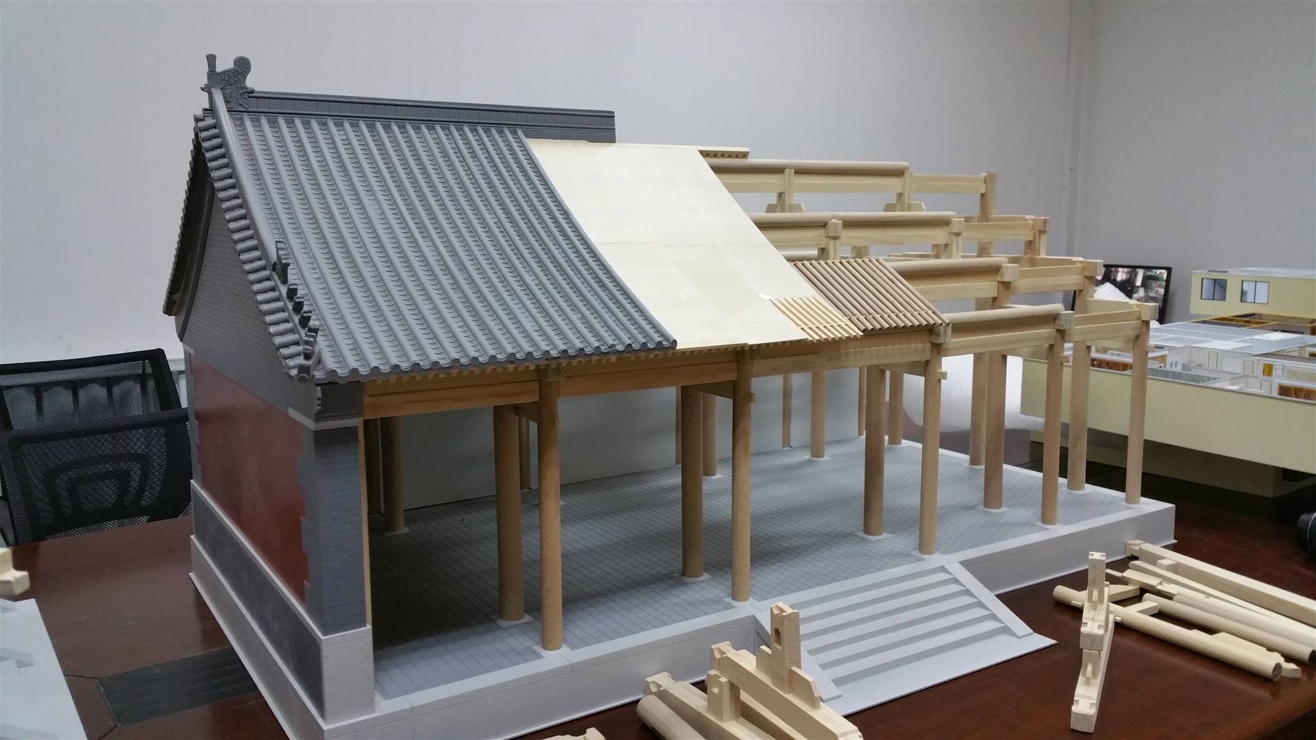 古建筑模型 古建场景沙盘 古建筑模型制作工艺