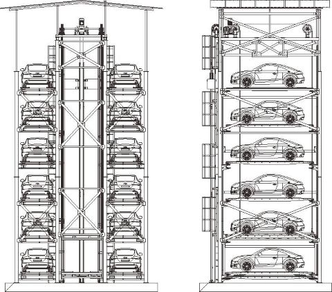 塔库垂直升降立体车库_立体停车设备_自动智能停车库_价格_厂家