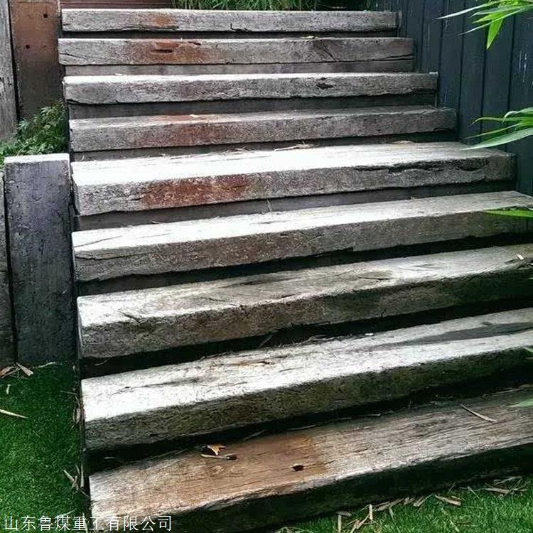 工地承重用旧枕木景观园林用旧枕木鲁煤垫木旧枕木
