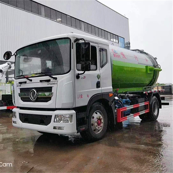 东风d9国六12方真空吸污车 程力威牌市政管道疏通车