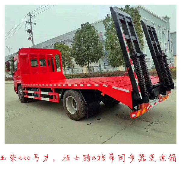 陕汽x6单桥拉180挖机拖车山区畅行拉12吨不超重板车