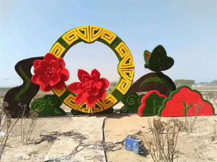 哈密立体花坛绿雕五色草造型-一品树-工厂直供,一站式解决-西安企业网