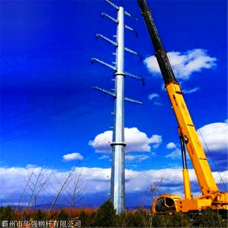 杭州电力钢杆 耐张钢杆 双回路钢管杆