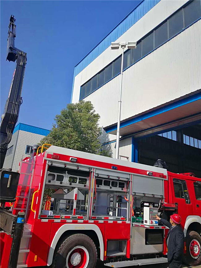 全新消防车照明救援消防车12米举高喷射消防车湖北程力专汽集团