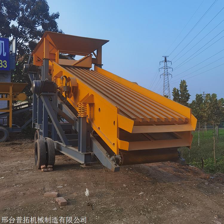 大型土石分离机设备建筑工地移动式筛石筛土机震动筛石块机