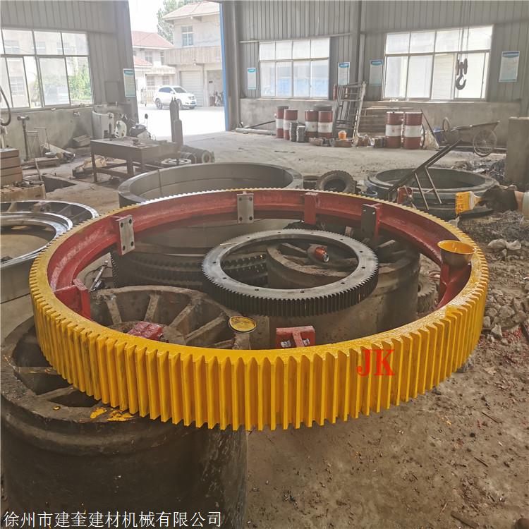 云南20x16米回转炉大齿轮回转窑滚圈铸钢配件