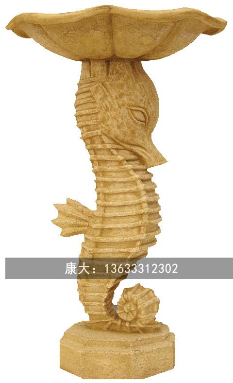 玻璃钢仿真海马雕塑玻璃钢海洋动物雕塑