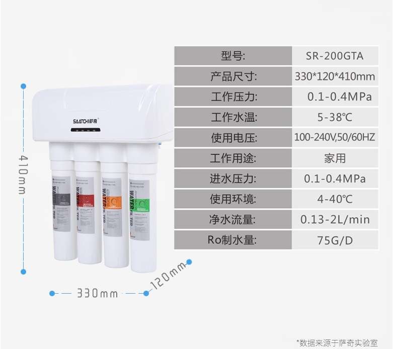 萨奇家用净水器德国原装进口反渗透净水机