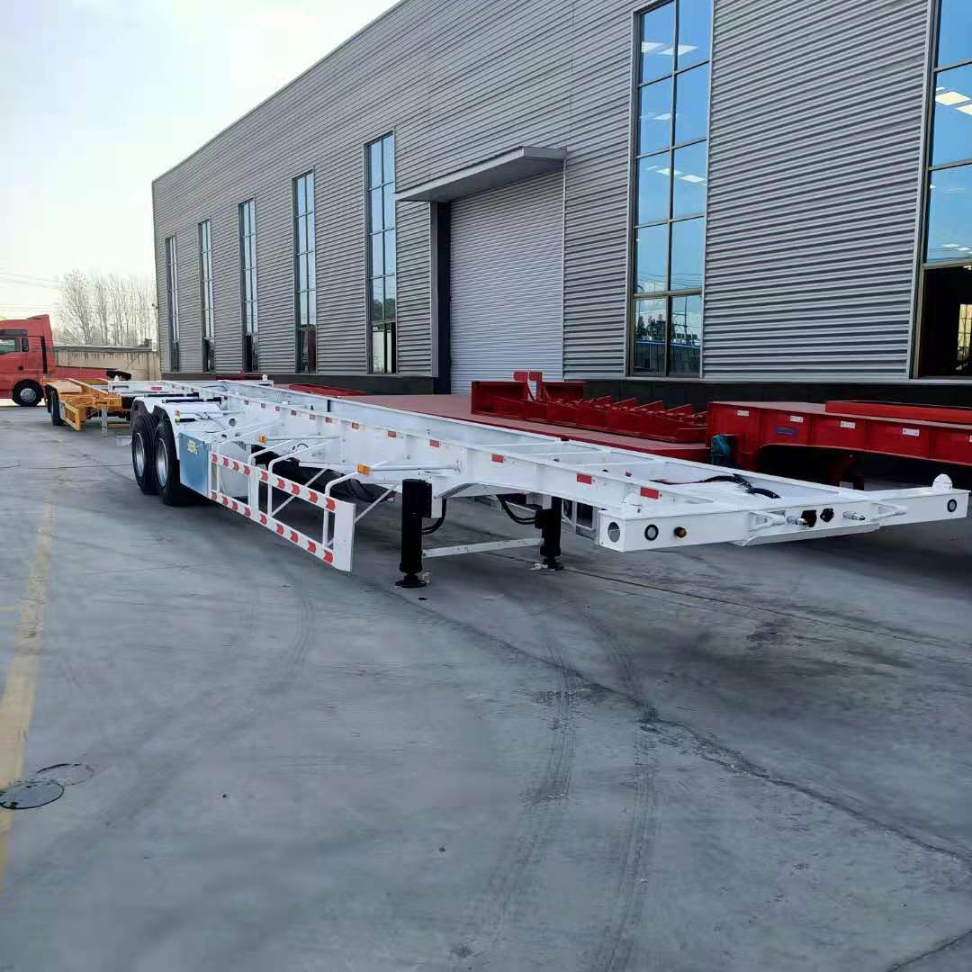 危险品骨架半挂车1395米骨架运输半挂车二轴骨架半挂车