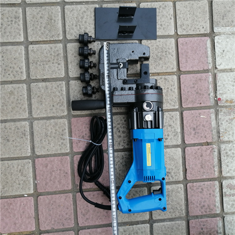电动液压冲孔机 手持小型角钢角铁槽钢 手提便携式开孔器打孔机