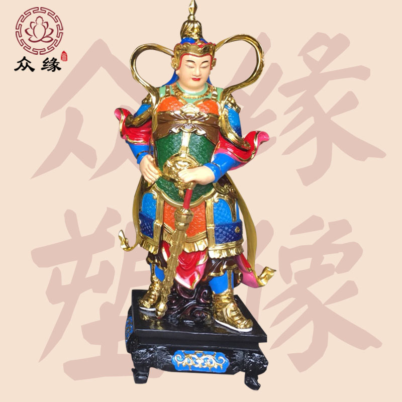 韦陀菩萨佛像河南众缘佛像厂家直销木雕佛像石雕佛像