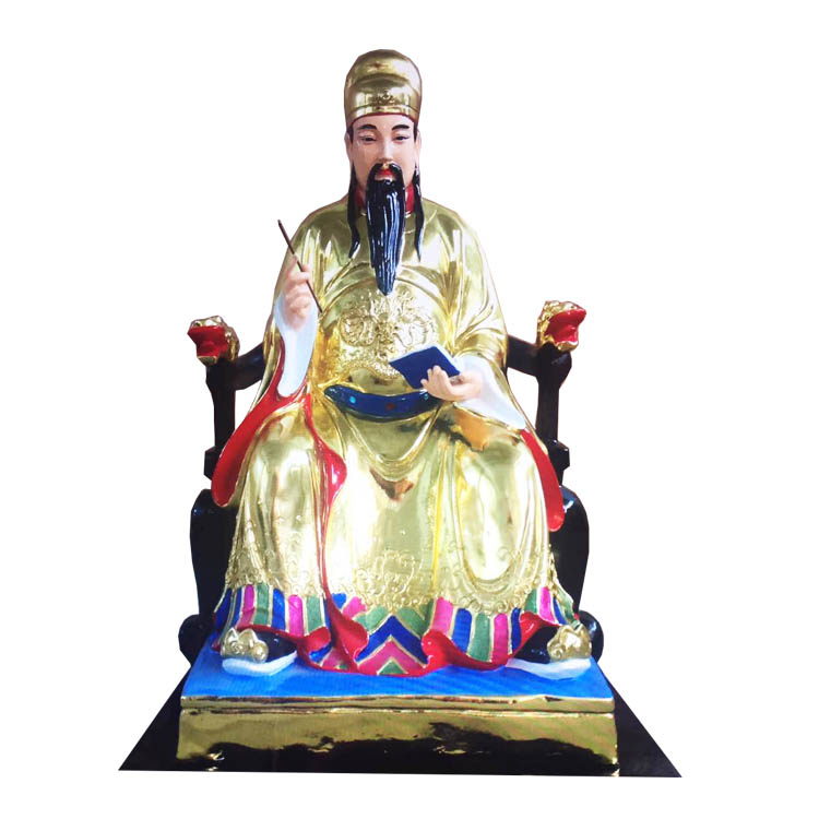 文昌司禄宏仁帝君文昌帝君文昌君树脂神像摆件极彩张亚子塑像
