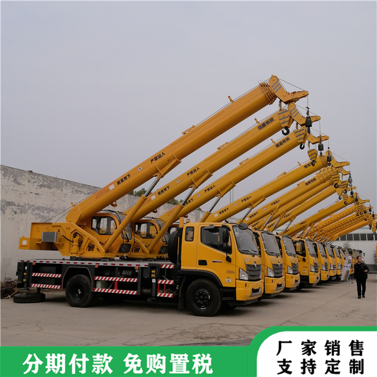 凯马12吨汽车吊厂家定制加长徐工大臂可配吊篮改高空作业车