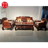 中式古典沙发红木家具厂 罗汉沙发供应