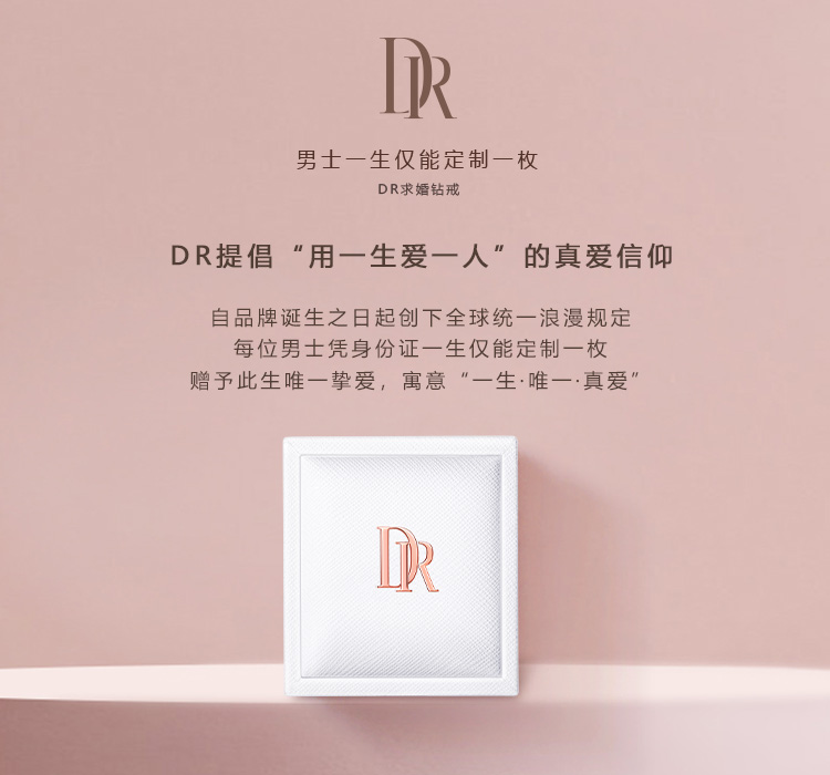 drbelieve雪吻求婚钻戒结婚钻石戒指babyring项链旗舰店