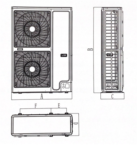 格力定頻商用冷庫 風冷冷凝機組 C系列大功率GNJ-QF12CG/C