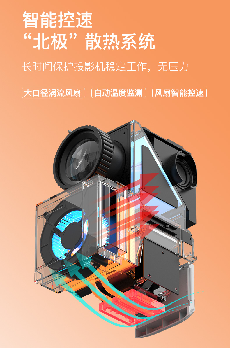 新款瑞格尔rigal投影仪4k超高清家用卧室客厅宿舍床上智能家庭影院