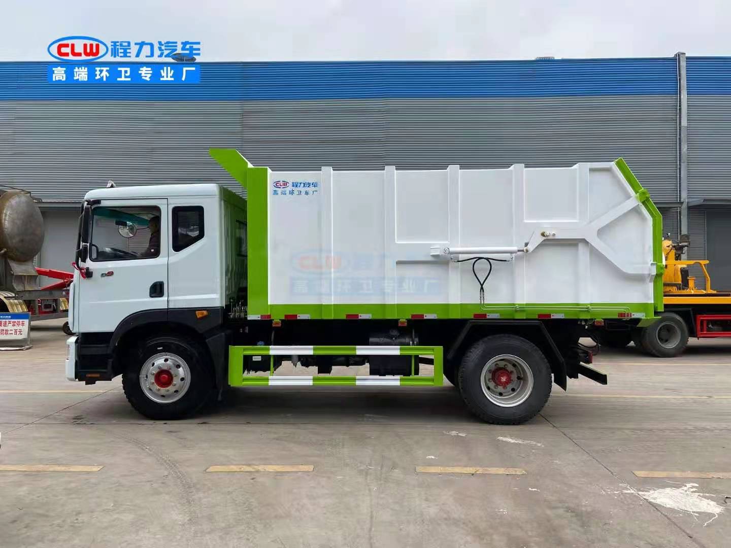 东风d9对接式垃圾车参数 12方垃圾运输车 工地建筑垃圾转运车