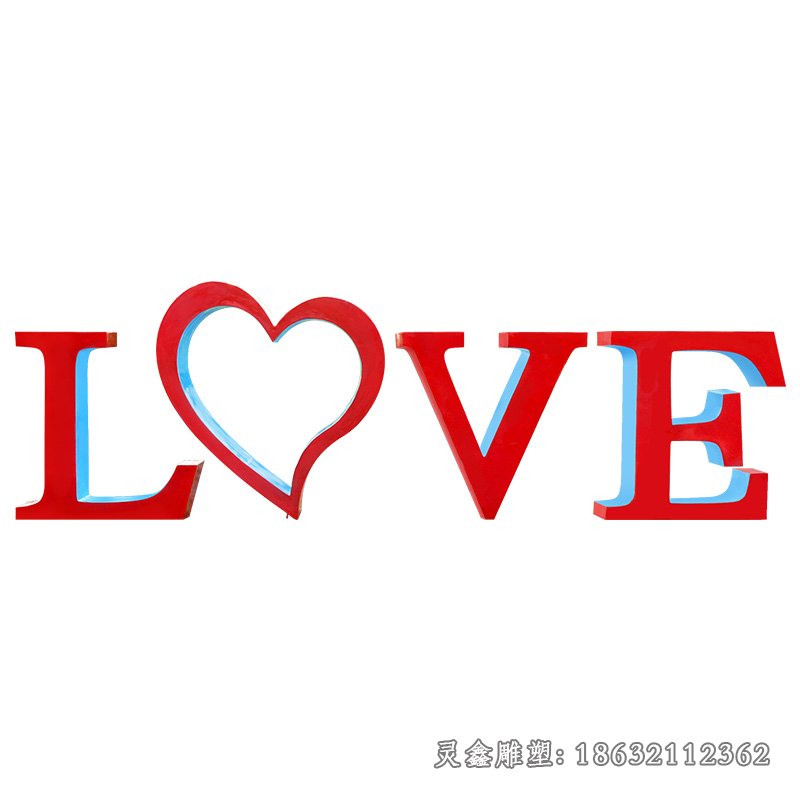 城市love不锈钢雕塑