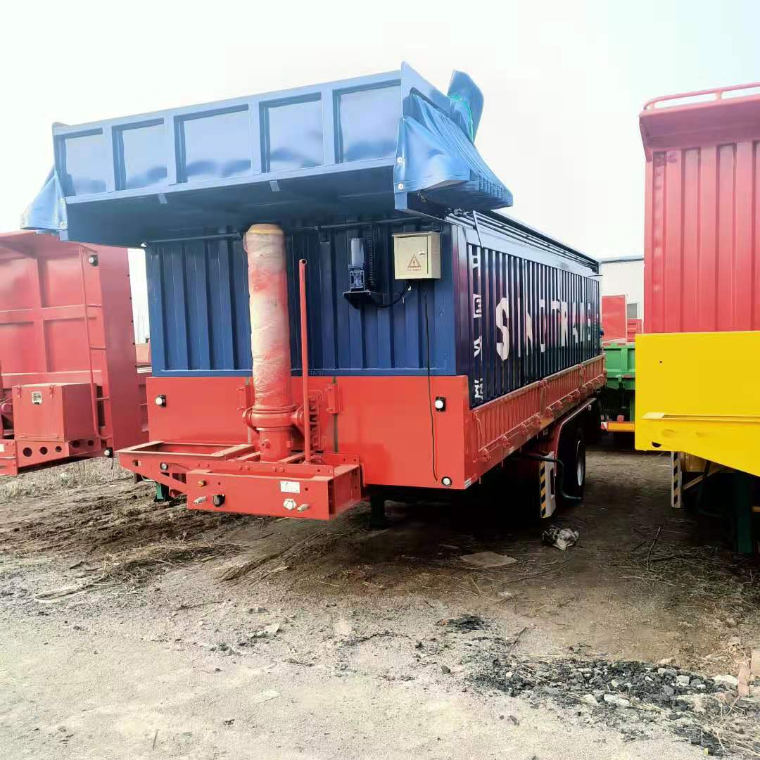 小鹅经后翻自卸半挂车9米后翻半挂车一体后翻半挂车