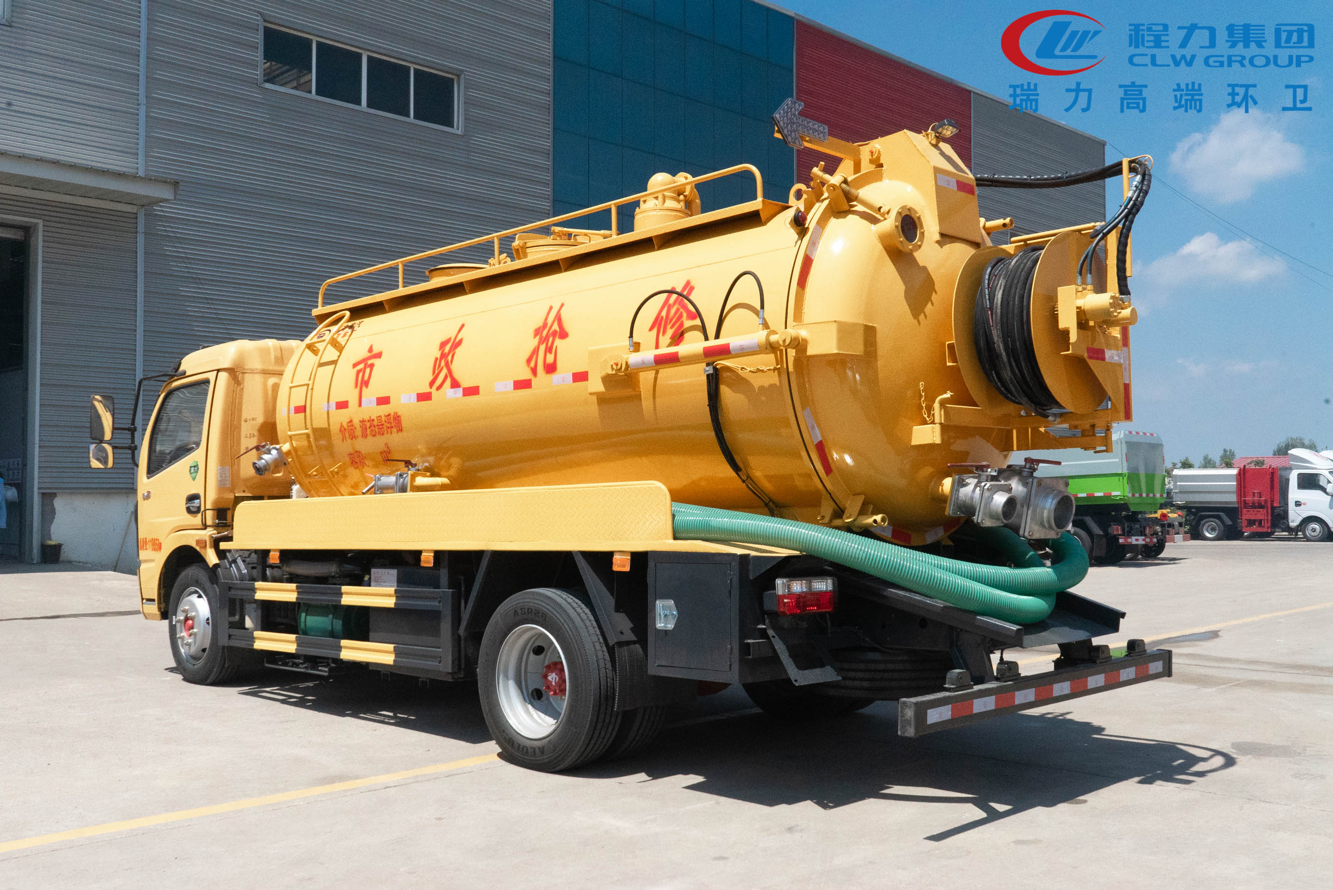 3800轴距一体罐清洗吸污车 联合疏通车 高压清洗车图片