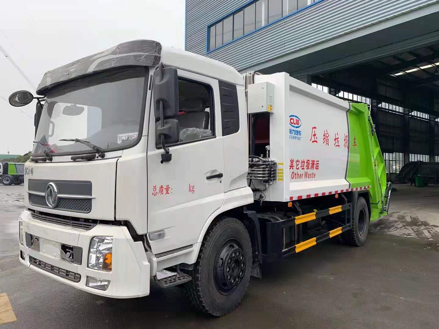 大型压缩垃圾车东风天锦康明斯210马力垃圾运输车生活垃圾转运车