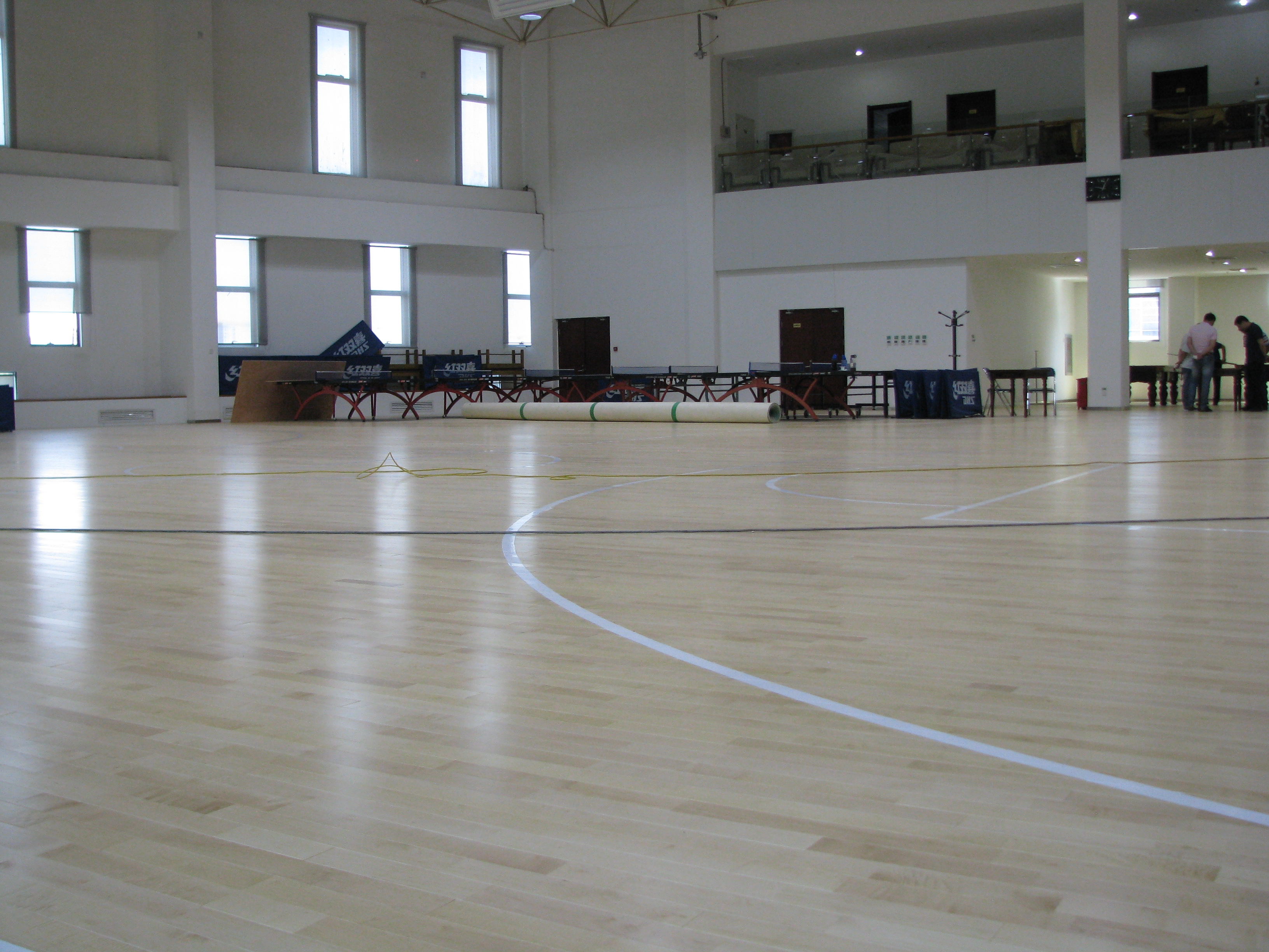 篮球木地板施工|篮球馆木地板 太原体育馆运动木地板施工 河北体育设施工程有限公司