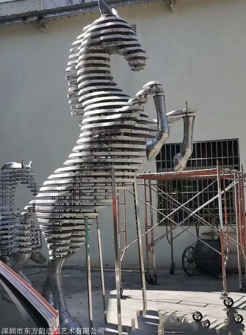 铁艺造型制作/本色抛光不锈钢水景雕塑