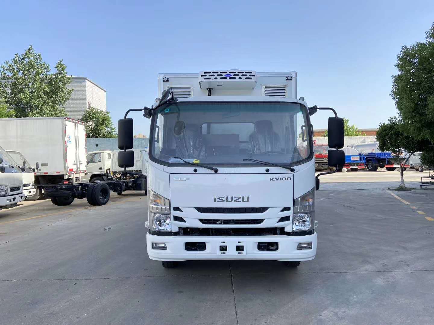 国六庆铃kv100冷藏货车冷藏车厂家直供报价4米2蓝牌冷藏车
