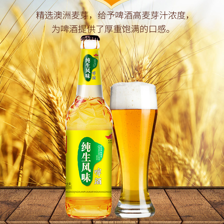 8度大瓶啤酒批发/山东啤酒厂家供应12瓶箱装啤酒