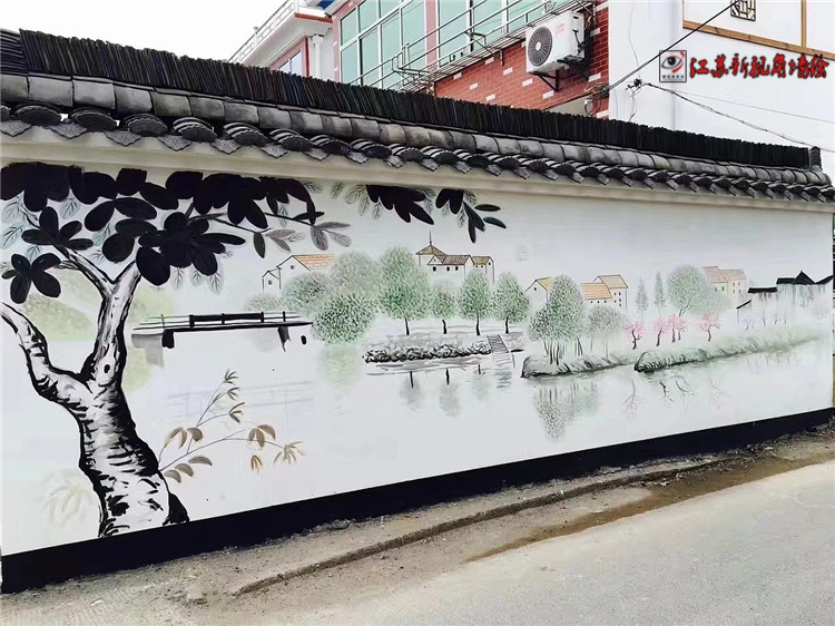 安徽农村墙墙体手绘农村文化墙彩绘可写美术字服务上门新视角