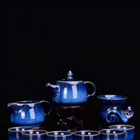 河南钧瓷茶具 汝窑茶具 钧瓷图片 新中式茶具