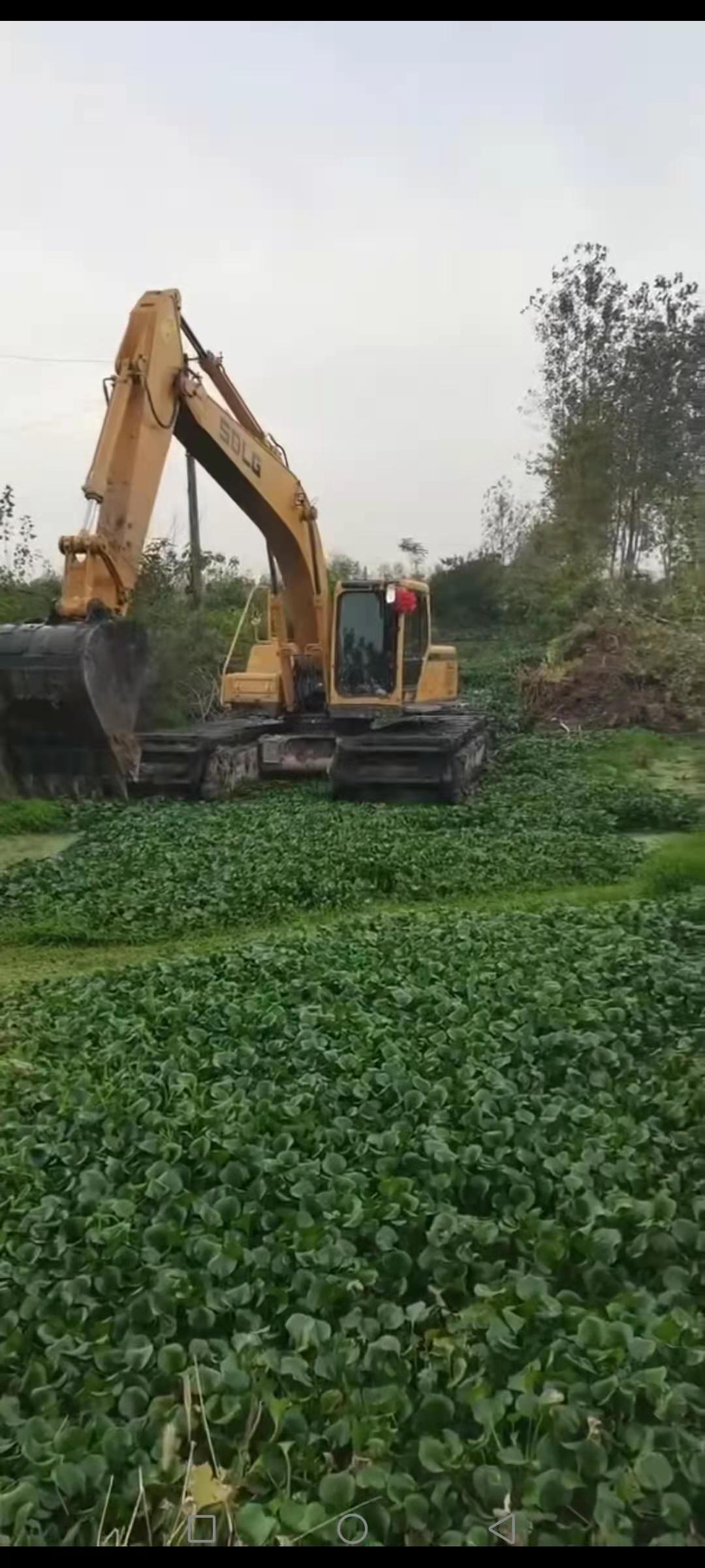 东莞附近水上清淤挖掘机出租价格