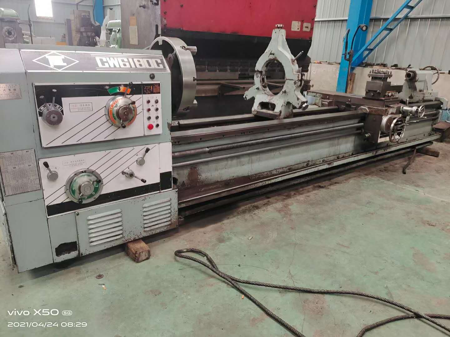 机械厂急售二手福州cw6180cx4米卧式车床二手普车