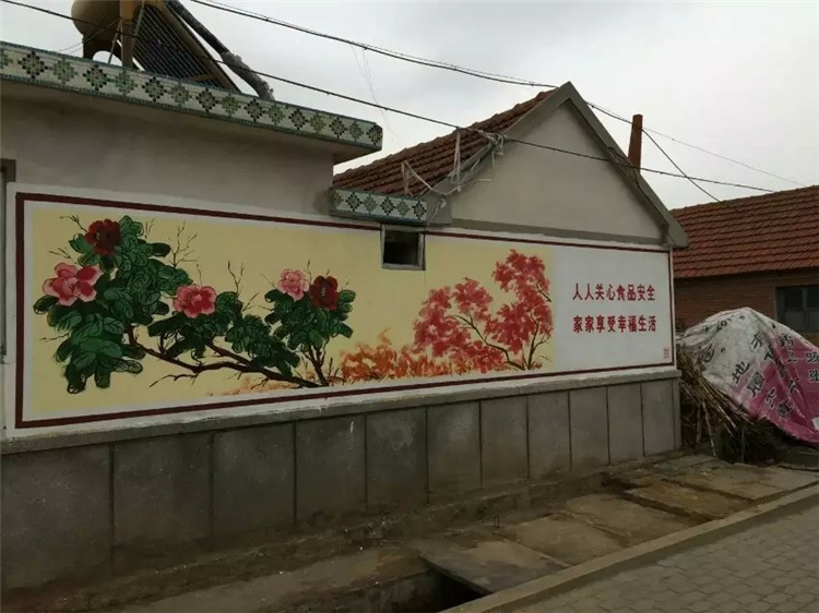 江苏江阴工程壁画 农村户外彩绘图 学校外墙墙绘 墙壁