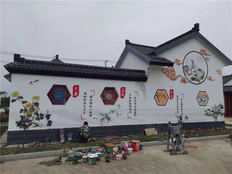 油画户外壁画公司 外墙简单墙绘 常州墙面手绘 江苏省内可上门绘图