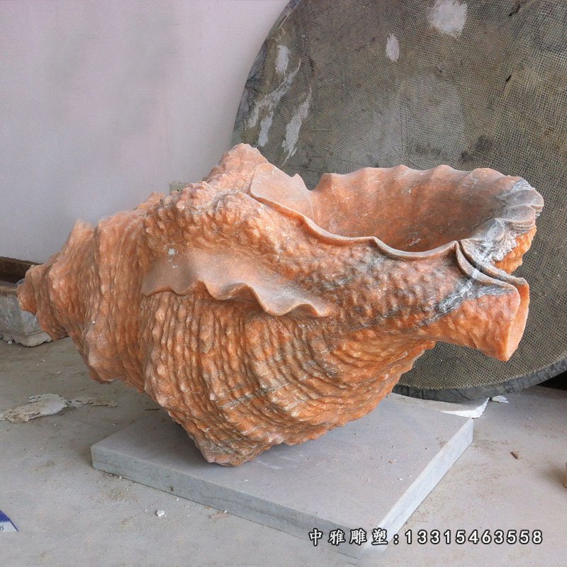 石雕景观海螺雕塑