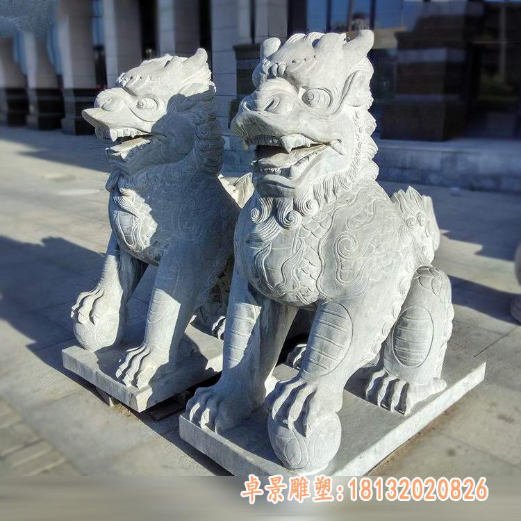 古代神兽麒麟石雕