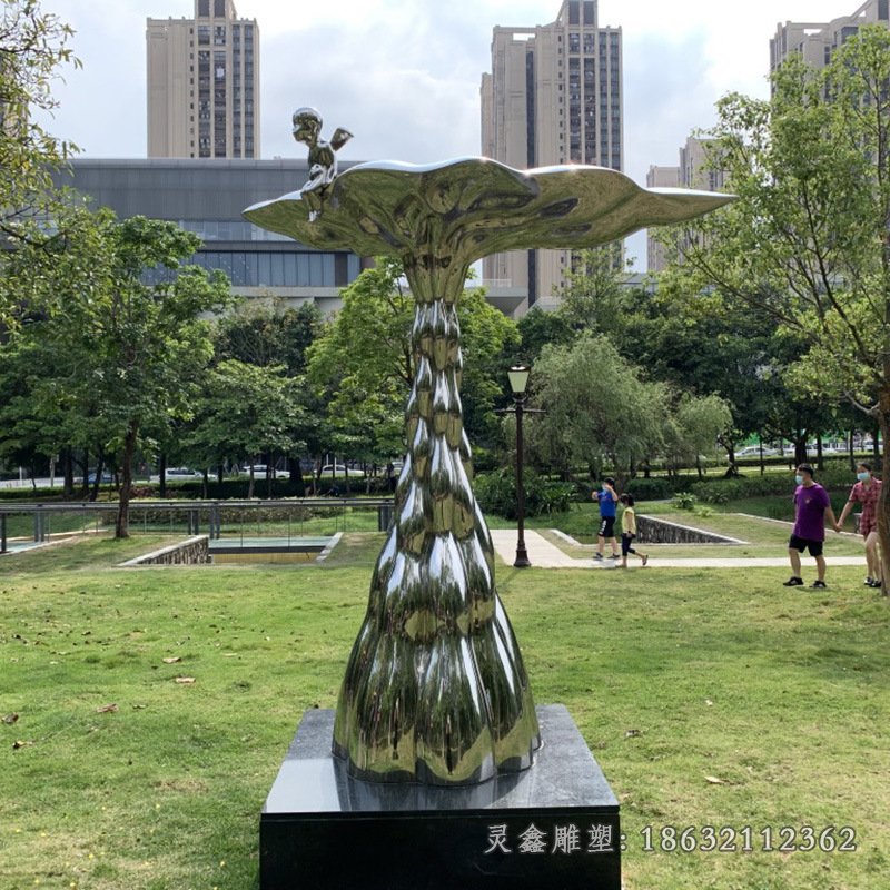 不锈钢雕塑能提升企业的形象提升城市文化内涵,让我们的城市建设更具