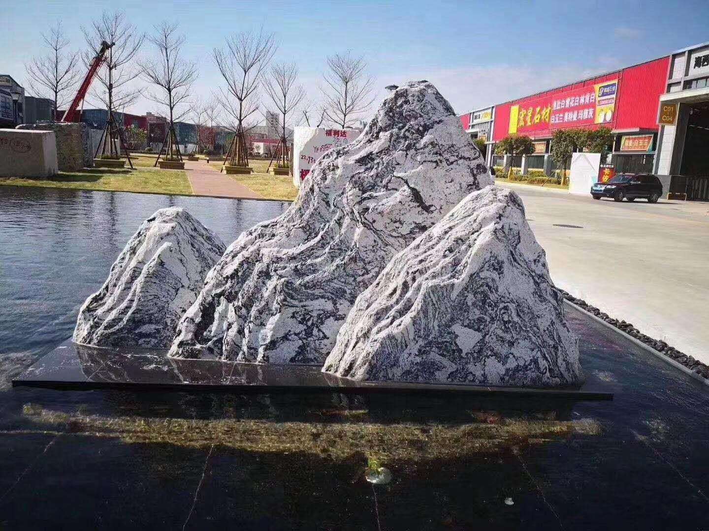 雪浪石 河北雪浪石 景观石造景假山 曲阳雪浪石产地