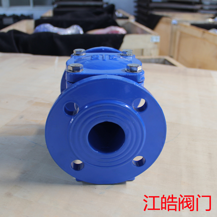 碳钢橡胶瓣止回阀橡胶排污止回阀用于卧式安装的给排水系统江皓阀门