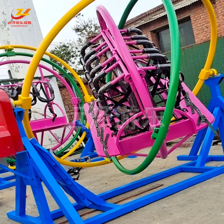 喀什三维太空环游乐设施 户外翻滚360度太空椅 小型游乐设备