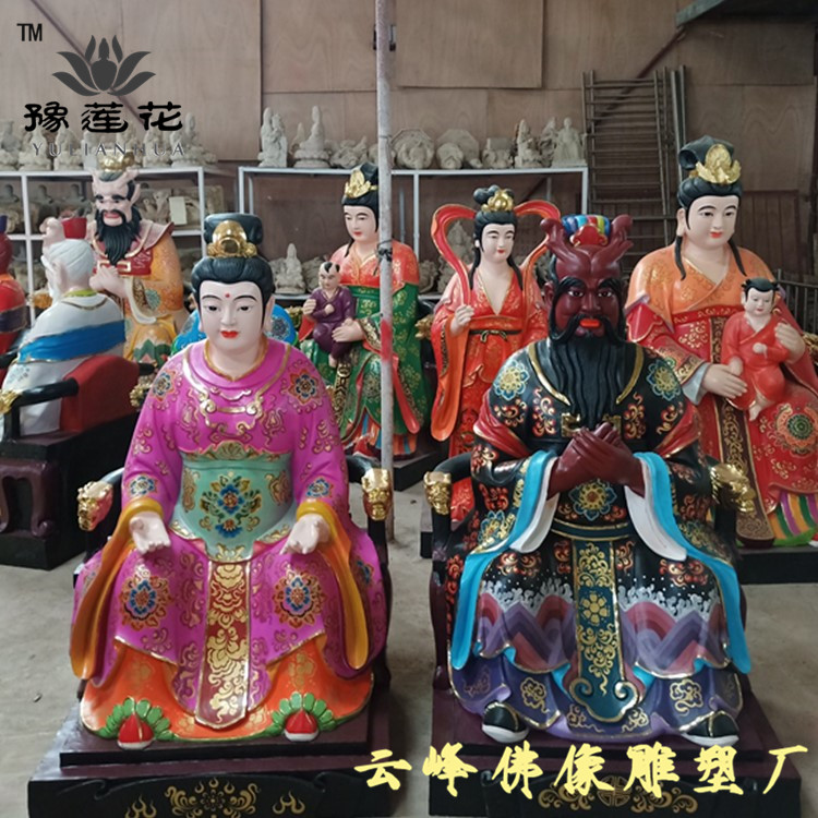 二郎真君杨戬神像站二郎神佛像树脂哮天犬塑像天神将军