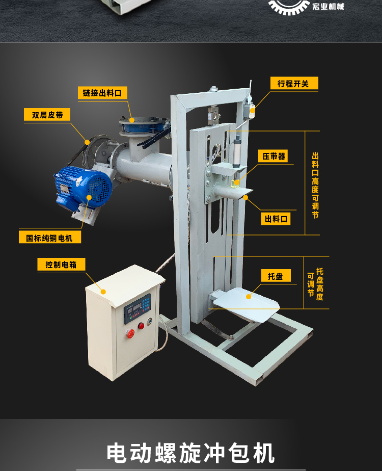宏业全自动灌浆料包装机全自动灌浆料灌装机灌浆料冲包机