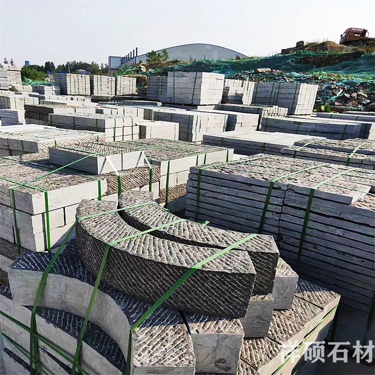 山东青石仿古花坛异形石材景区地铺石板材建筑工程