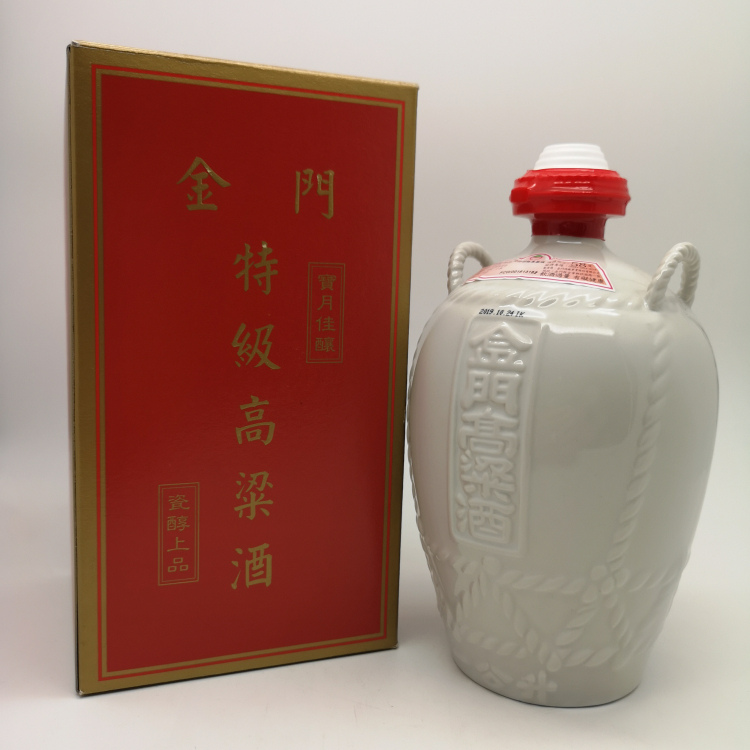 泉州金门高粱酒 823金门纪念酒58度600ml 金门特级高粱酒白坛装