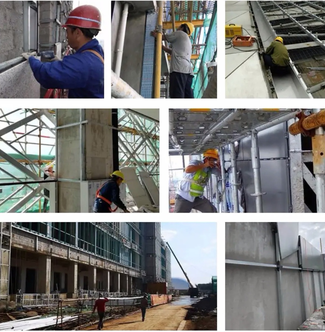外墙铝板幕墙安装施工铝单板安装人工费价格工程铝单板吊顶