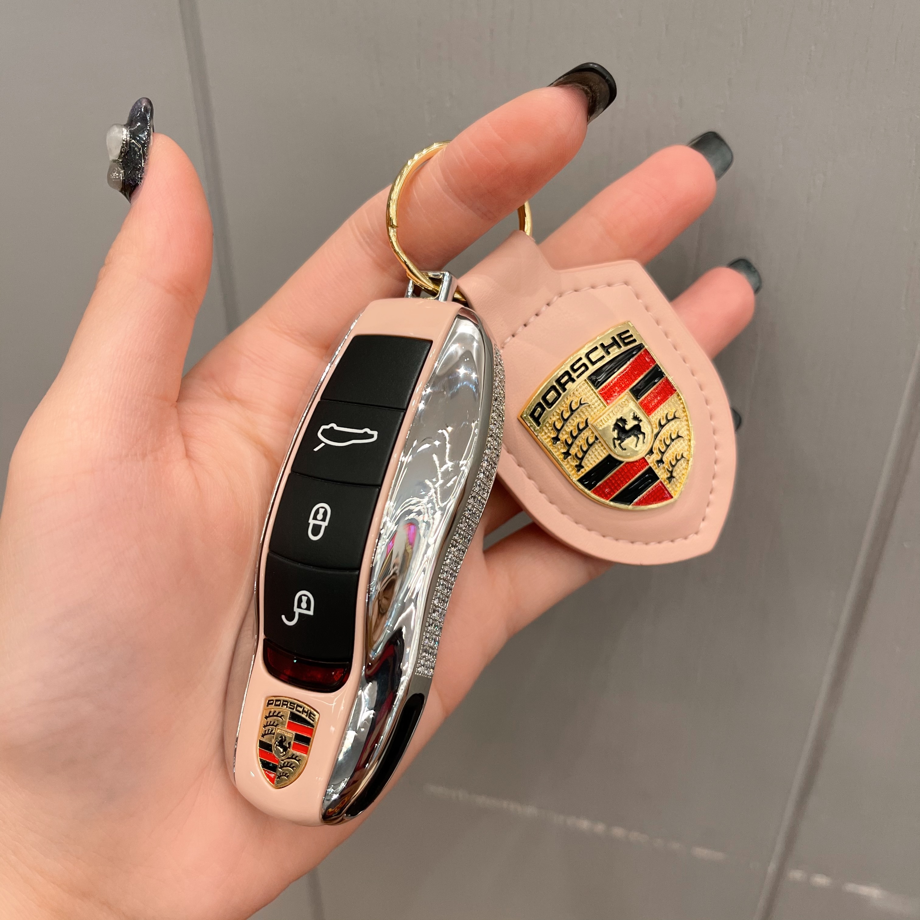 保时捷金属钥匙壳macan718钥匙套卡宴taycan帕纳梅拉911钥匙扣