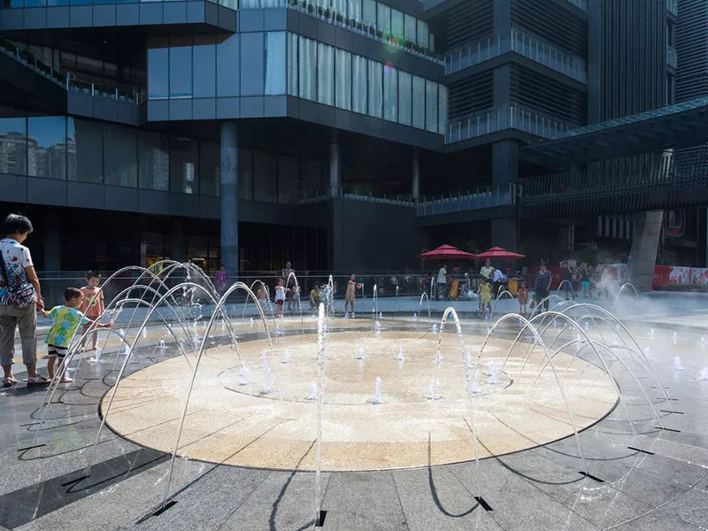 重庆商业街广场旱喷音乐喷泉设备