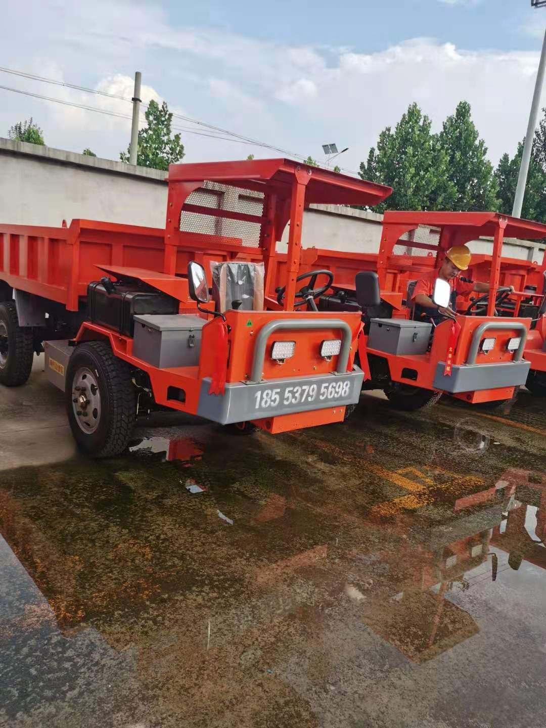 隧道出渣车 后双轮运输车 四驱四不像工程车 矿用翻斗